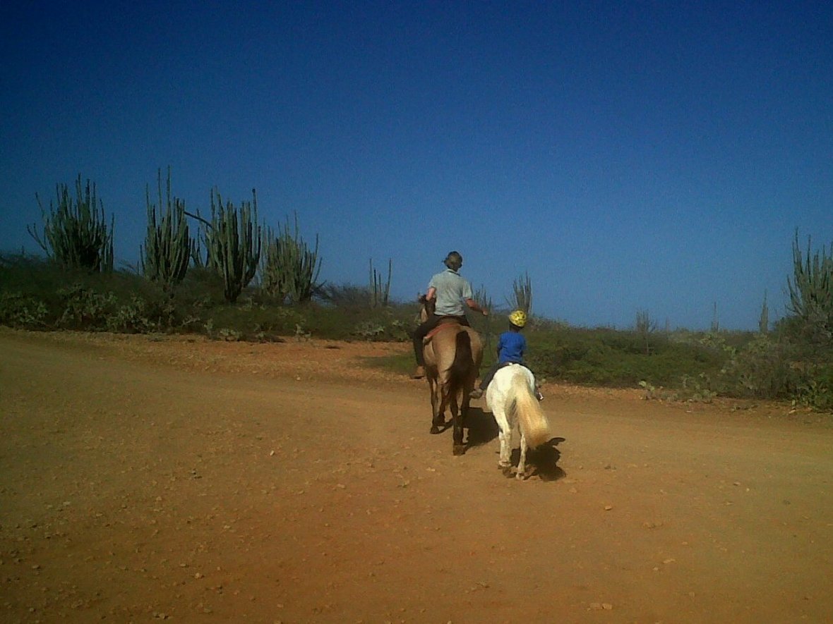 Trail riding Bonaire